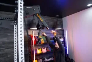 torque relentless ripper top side view from front getting ready to pull down on cables