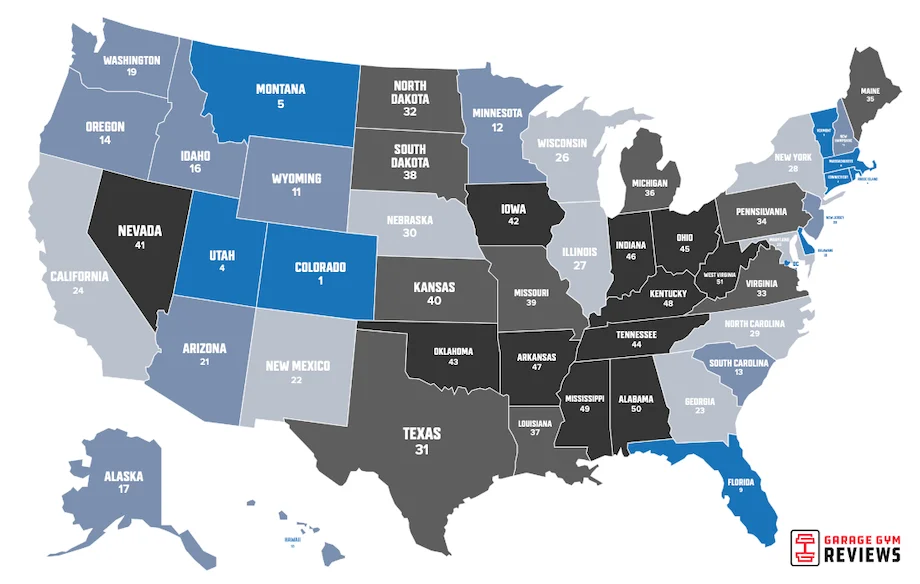 Data Study: The Fittest States in America 2022