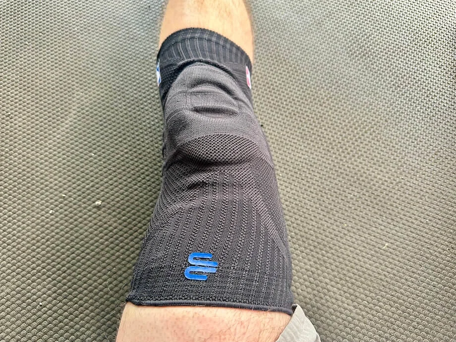 Bauerfeind Sports Knee Support full view on knee