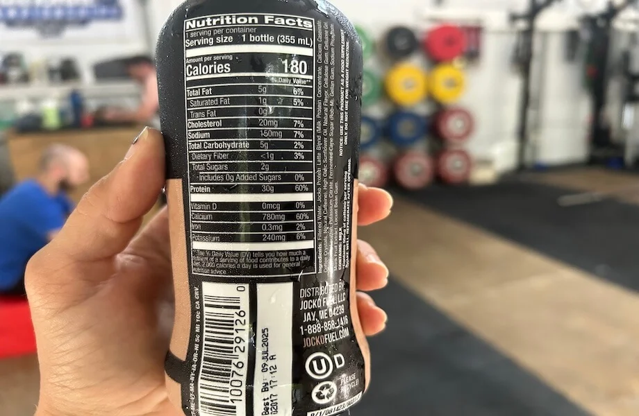 Jocko Molk Protein Shake nutrition facts