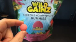 The strawberry version of Wild Gainz Creatine Gummies