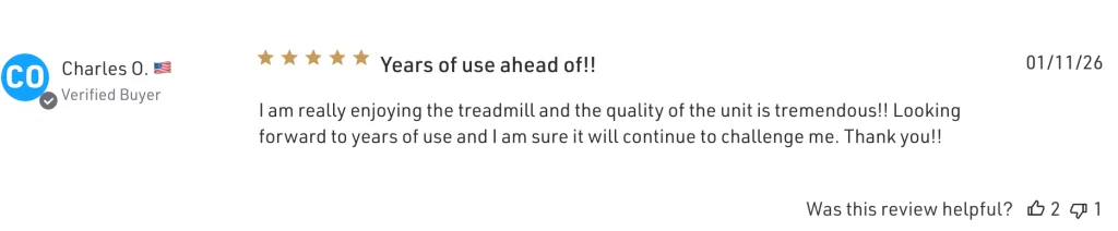 A customer review of the NordicTrack Commercial 1250 treadmill