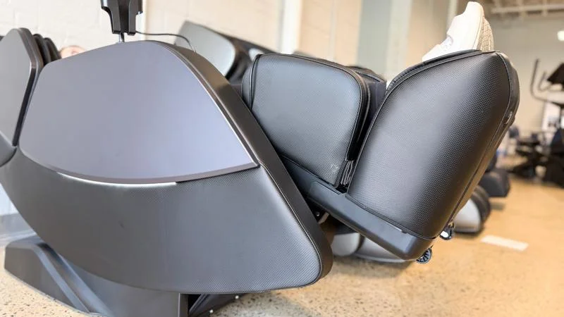 Side view of a Bob and Brad Massage Chair in the zero-gravity position