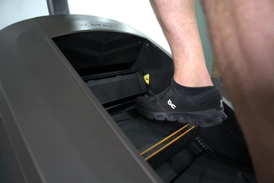 Side view of a Matrix C50 Climbmill in use