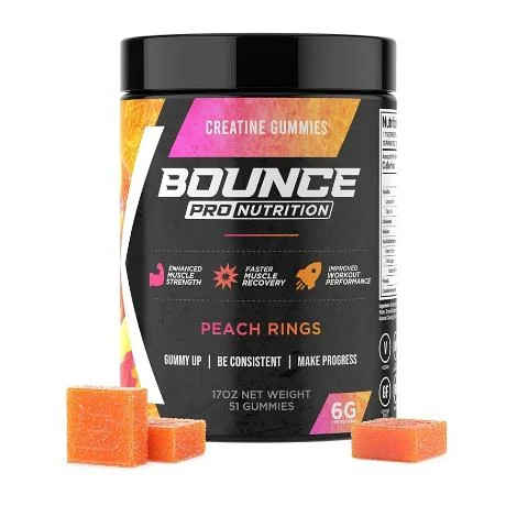 bounce nutrition creatine gummies peach rings