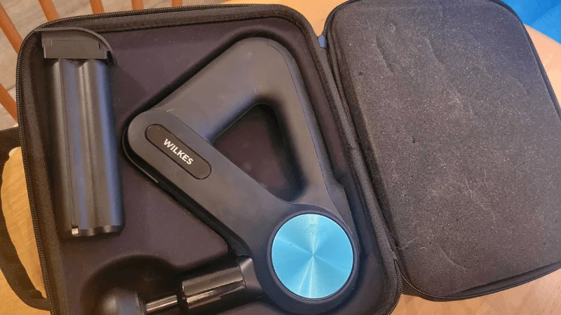 ggr-theragun-pro-in-case The Theragun Pro in its provided hardshell carrying case