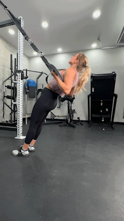 TRX suspension trainer bicep curls