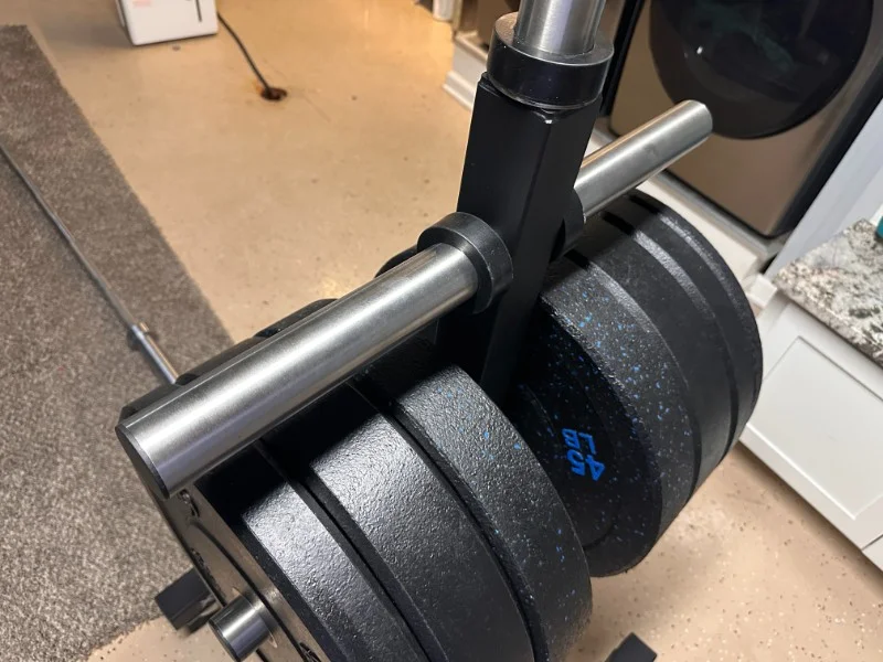 An XMARK Plate Tree with weight plates.