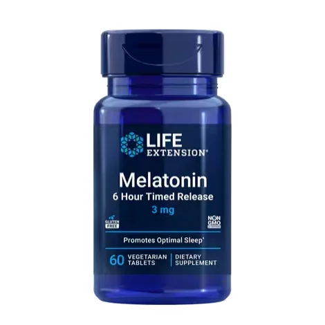 life extension melatonin 6 hour timed release product image