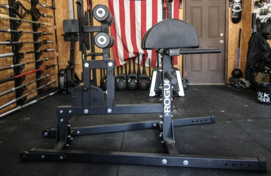 The Rogue Abram 2.0 in a garage gym