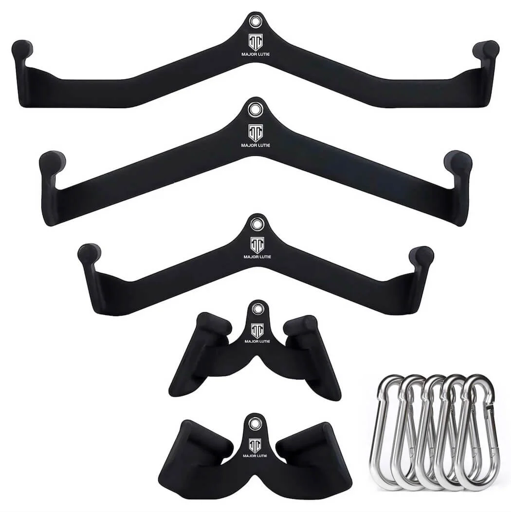 Major Fitness 5-Piece Cable Lat Pulldown Bar Combo