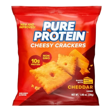 pure protein cheddar cheesy cracker product image