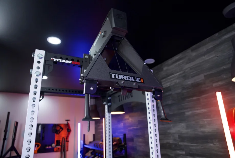 Torque Relentless Ripper attached to a power rack