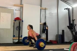 woman using rep sabre bar 1