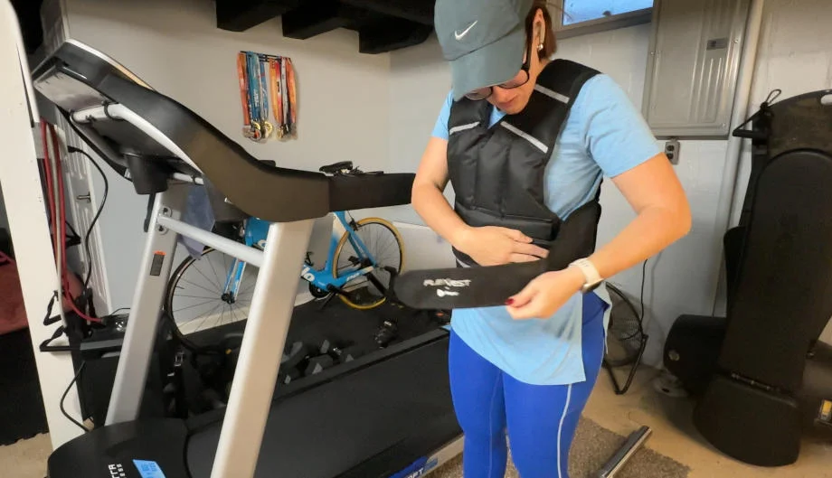 Strapping on the LifePro FlexVest