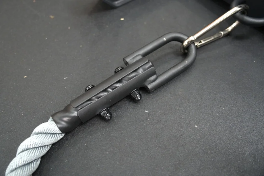 Connection point on a Centr x HYROX Competition Power Rope