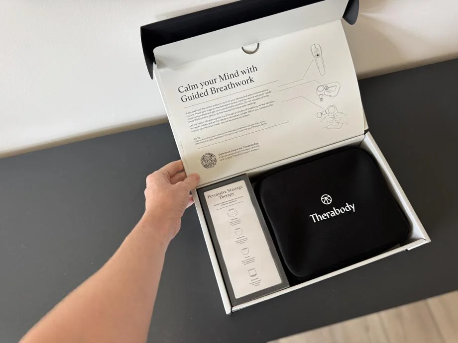 Unboxing the Therabody Theragun Sense