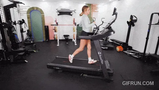 The BowFlex T6 Treadmill in motion.