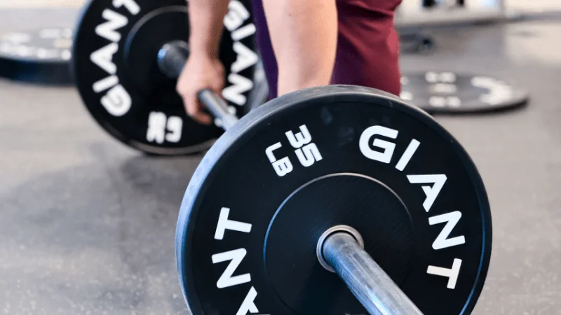 Our tester training with GIANT Lifting Base Bumper Plates