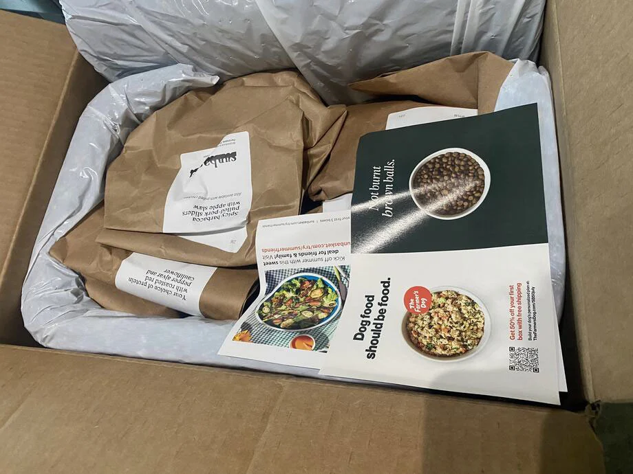 Unboxing a Sunbasket meal delivery