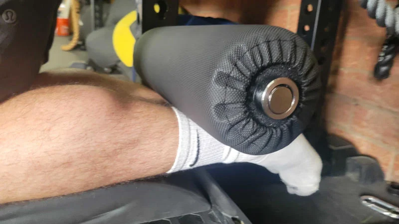 A close look at the REP Fitness 5000 Series Leg Roller Attachment