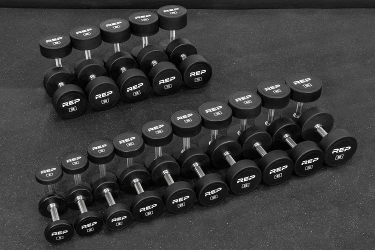 REP Urethane Coated Round Dumbbells