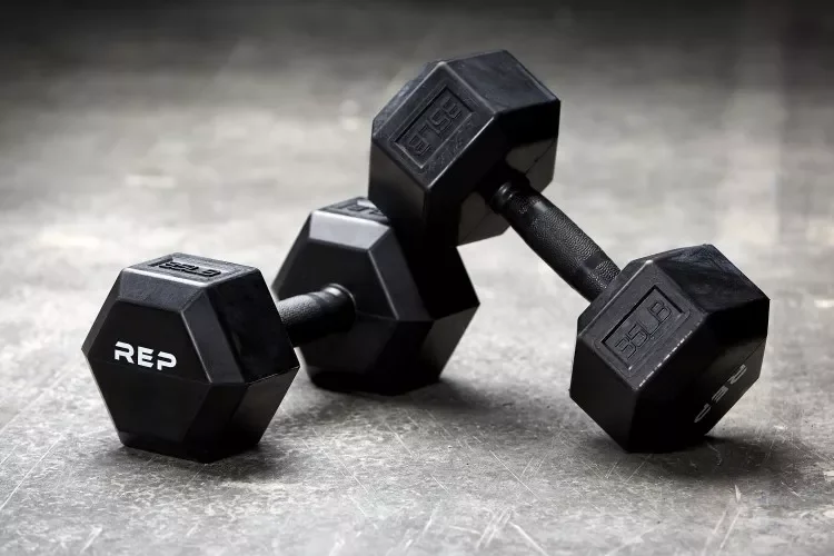 REP Rubber Grip Hex Dumbbells