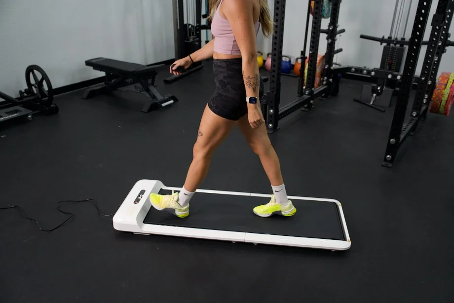 person using walkingpad c2