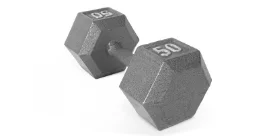 An image of the CAP Barbell solid cast hex dumbbell