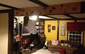 fifth step instructions in building a DIY Rock Climbing Wall for Under $100