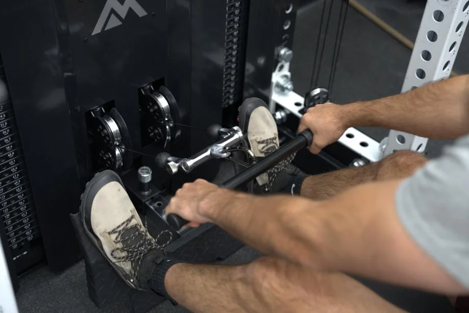 The low row pulleys on the REP Ares 2.0