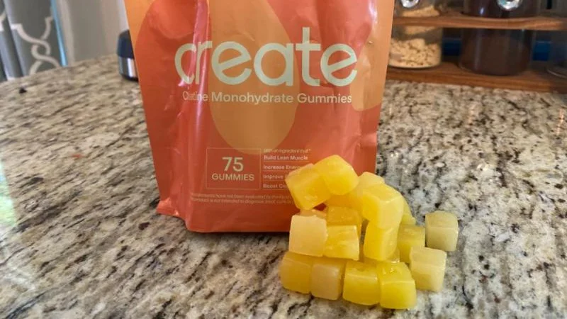 Create Creatine Gummies on a kitchen counter