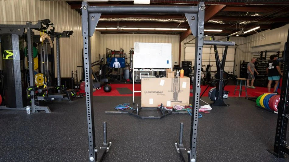 Image of the Rogue Y-1 Yoke in a gym