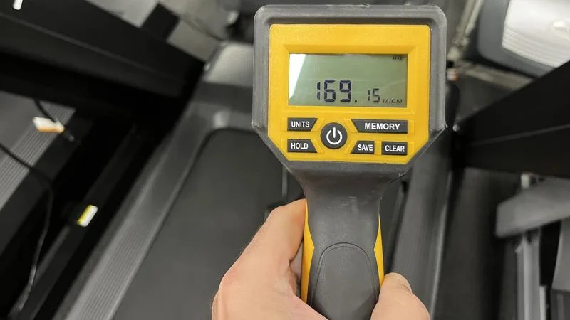 Testing the distance accuracy of a NordicTrack Commercial 2450 treadmill.