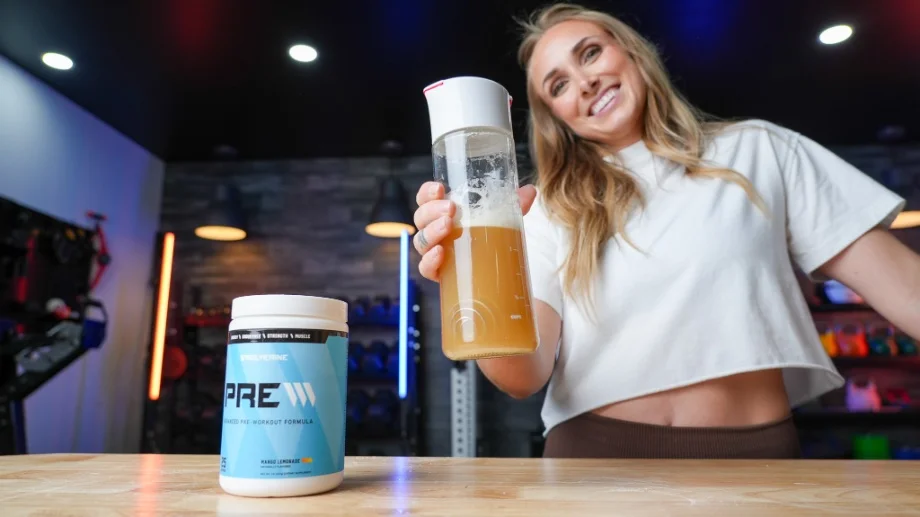 swolverine pre holding bottle with container