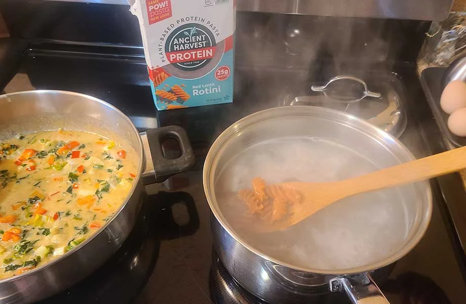 Cooking Ancient Harvest Protein Pasta