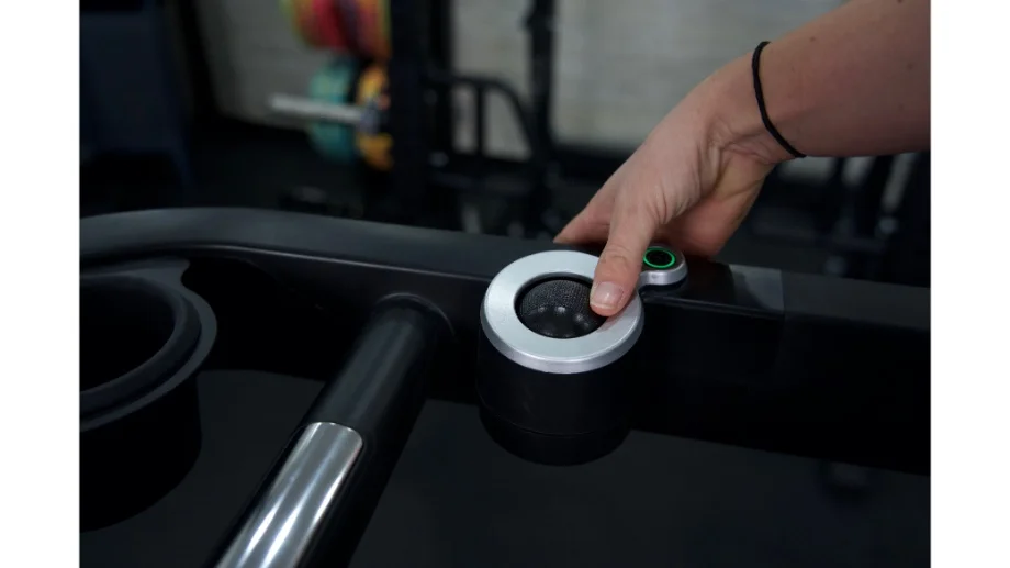 Up close image of the trackball-style speed control on Echelon Stride 8s