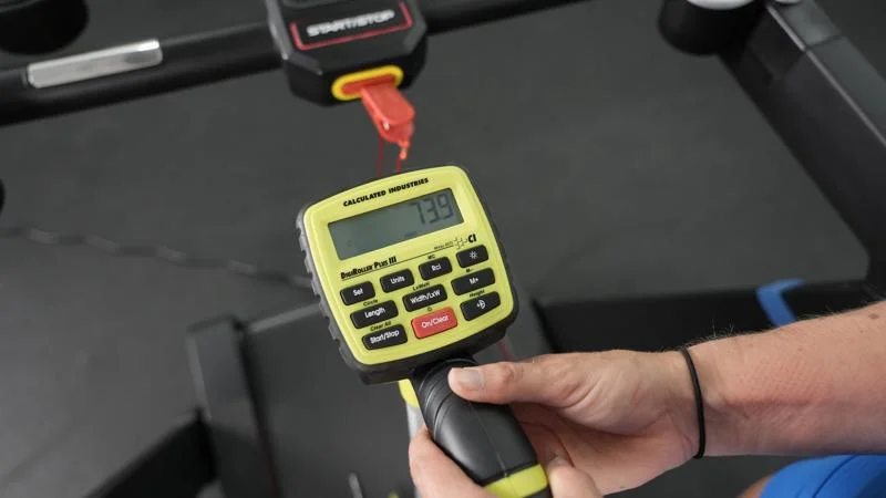 Checking the distance accuracy of the Echelon Stride 8s Treadmill.