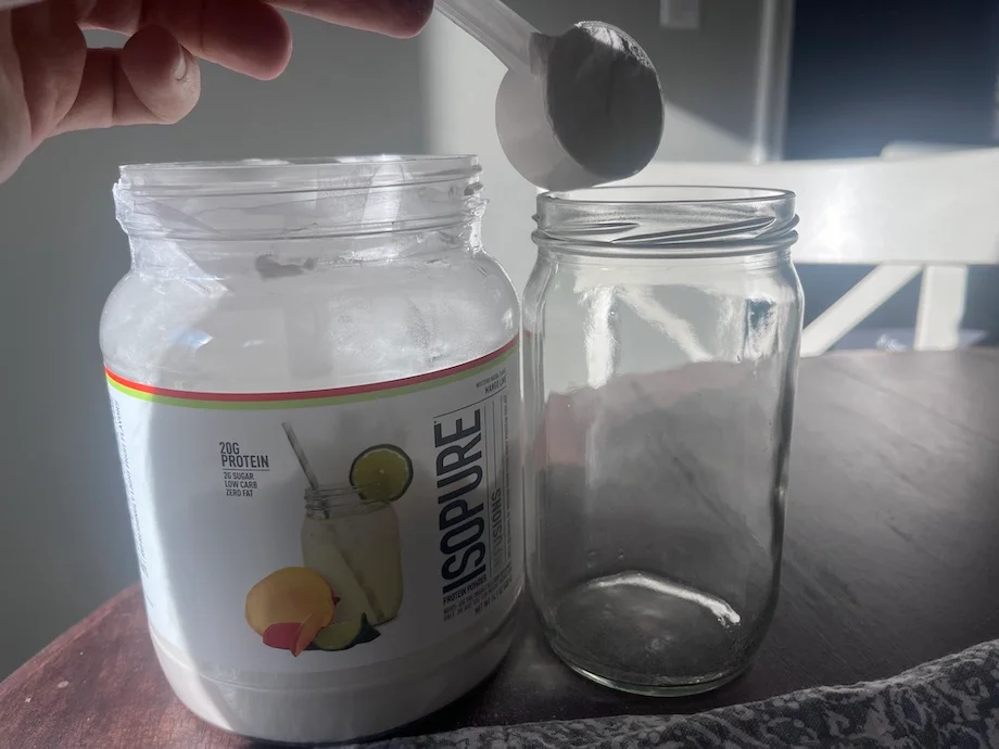 isopure clear whey in glass