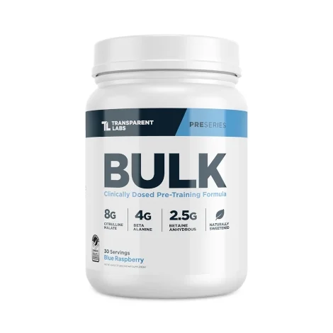 transparent labs bulk pre workout product image