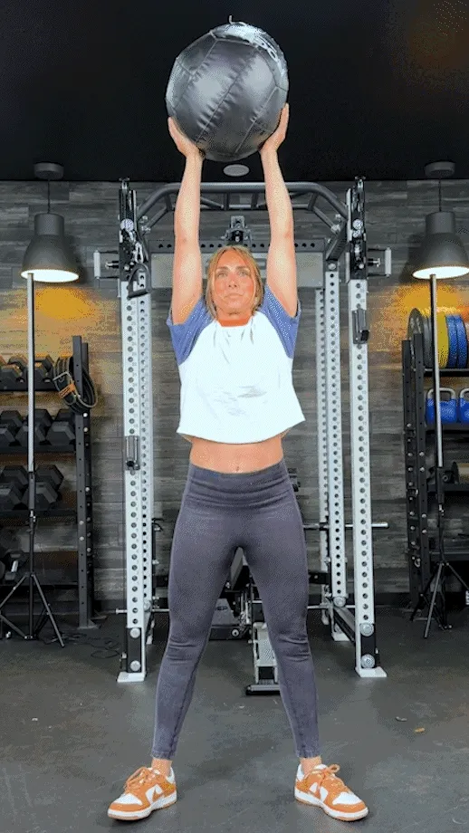Med Ball Overhead Squat