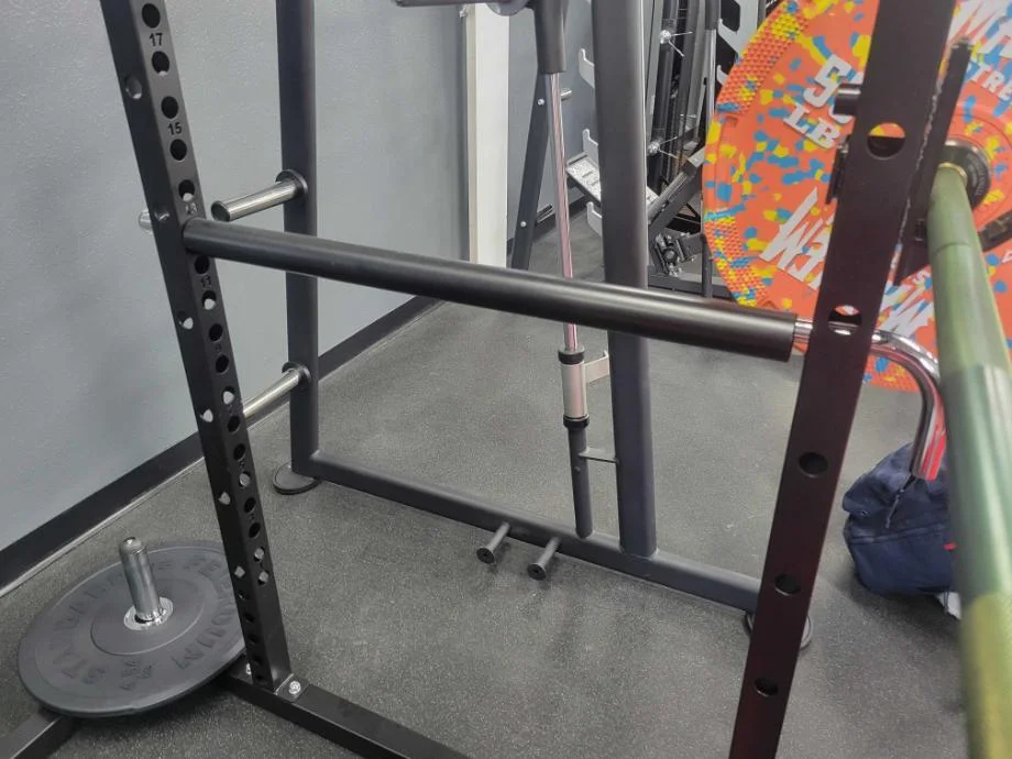 Side of the Giant Lifting Garage Gym Power 2.0 Rack