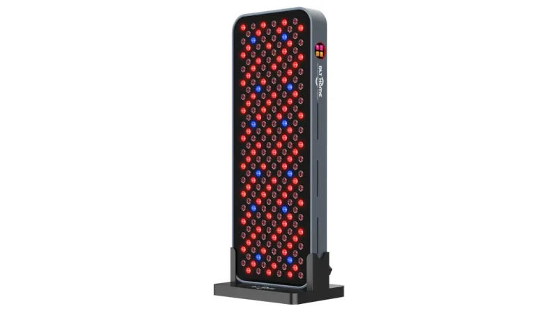 front-view-of-the-rtl-total-spectrum-compact-redlight-machine-while-turned-on Front view of the RLT Home Total Spectrum COMPACT while turned on.