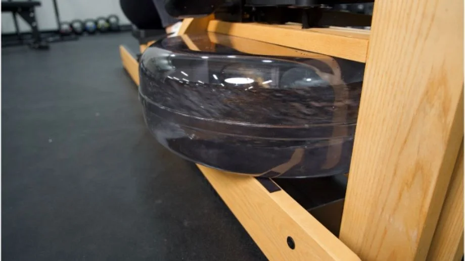 Water tank on the WaterRower Original.