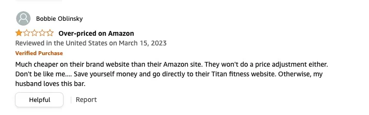 A critical review of the Titan Open Trap Bar
