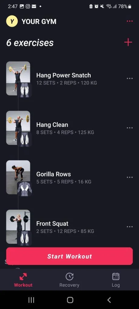 fitbod algorithm made workout