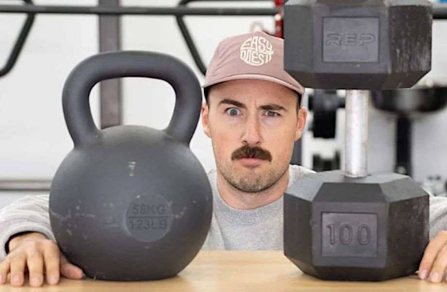 Coop compares a kettlbell to a dumbbell