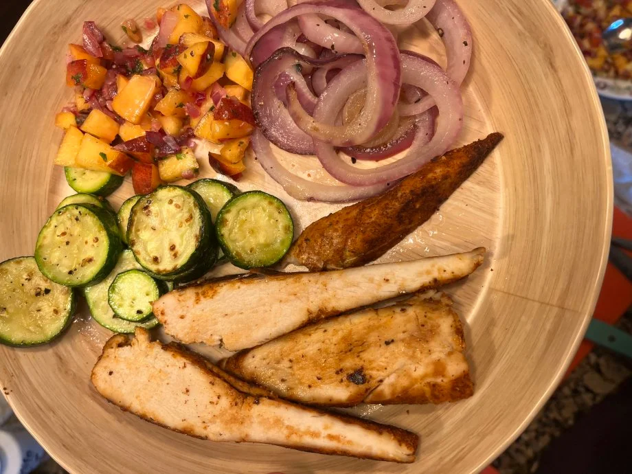 A plated meal from Martha and Marley Spoon