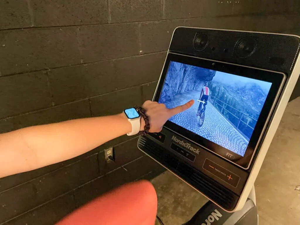 nordictrack commercial r35 recumbent bike touchscreen