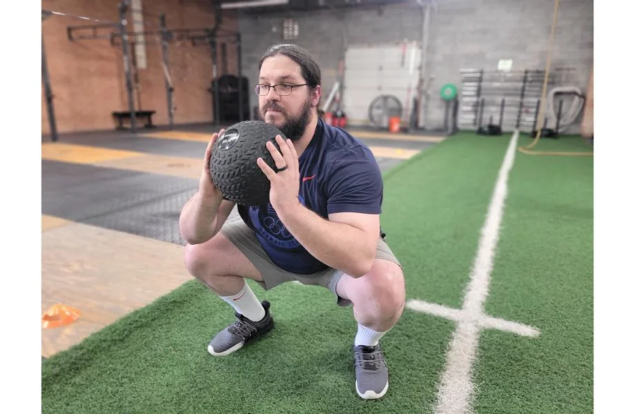 titan slam ball squat